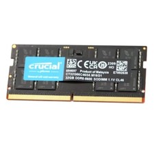 New 32GB Crucial DDR5 5600MHZ PC5-44800 Laptop SODIMM Memory Ram (CT32G56C46S5） picture