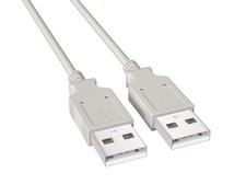 6ft USB 2.0 Type A Male to Male Cable, 480Mbps, Double-Shielded, Beige picture