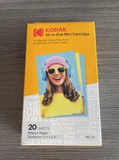 KODAK All-in-One Mini Cartridge 20 Sheets Mini 2 Photo Ribbon Paper, MC-20 picture