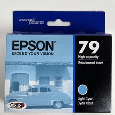 Epson Light CYAN Ink Cartridge Genuine 79 High Capacity T079520 Expiry 06/2026 picture