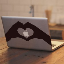 I Heart Apple Decal Sticker for Macbook Air Pro Laptop Car Window Wall Decor Art picture