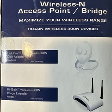 Hawking Technology Hi-Gain Wireless-300N Range Extender HWREN1 Wi-Fi Extenter picture