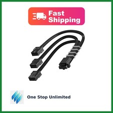 AsiaHorse 12VHPWR PSU Cable Extension, Black, 30CM picture