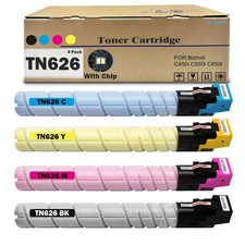 ** NEW Konica Minolta Toner | TN-328 / TN-626 | Black/Color | Compatible | 4-Pak picture