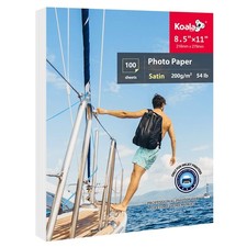 100 PCS Koala Thin Photo Paper 8.5x11 Inch Satin Inkjet Water-Resistant 200gsm picture