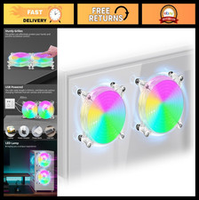 2-Pack 120mm 5V USB LED Cooling Fans with Magnetic Screws - Small Quiet Fans picture