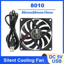 80mm DC 5V USB Cooler Black Silent Cooling Fan For Desktop PC Computer Case picture