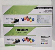Lot of 2 Premium Drum Units Compatible with Brother DR-223CL DR223CL - Brand New picture