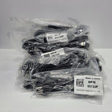 LOT OF 25 - NEW - Dell 6ft Standard 3-Prong Computer Power Cables 05120P 5120P picture