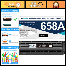 Black Toner Cartridge Replacement for HP 658A 658AX - Compatible M751 Series (1- picture