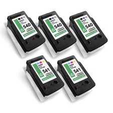 5X Cartridge 3+2 Replaces Canon PG-540 CL-541 XL PG540XL CL541XL CL541XL PG540XL picture