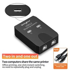 USB Printer Sharing Switch 2 Computers 1 Printer Splitter USB 2.0 picture