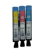 New Genuine HP 910 912 914 915  Cyan Yellow Magenta Lot of 3 Color Ink EXP 2028 picture