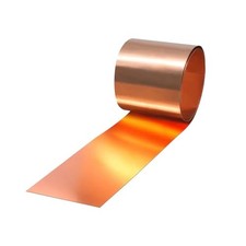 Pure Copper Foil Roll, 0.05mm Thickness x 100mm Width x 13.5M Length, 99.9% C... picture