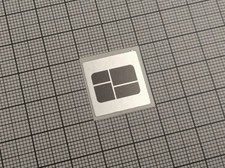 5 x Silver & Black Windows 1.0 Stickers For The Computer Case picture