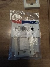  7 Leviton Ivory 1 Gang MOS Modular Insert Wallplate Cover Frame 41290-SMI  picture