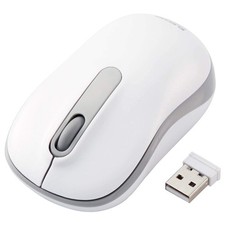 ELECOM Wireless Mouse M-DY11DRSKWH Silent 3-Button Tongue Medium Size White picture
