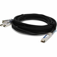 AddOn Intel X4DACBL3 Compatible TAA Compliant 40GBase-CU QSFP+ to 4xSFP+ Direct picture