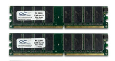 1GB  OCZ4001024V25DC-K, PC3200 DDR-400, 2x 512MB, non-ECC, RAM modules picture
