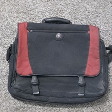 Wenger Swiss WA-7146-09 Messenger/Laptop Bag, 18inx12inx5in, Black w/ Dark Red picture