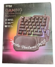 Vibe Gaming LED One Hand Keyboard Lighted RGB - With Wrist Rest - NEW IN BOX picture