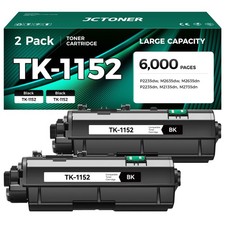 TK-1152 Black Toner Cartridge 2-Pack High Yield Replacement for Kyocera TK1152 picture
