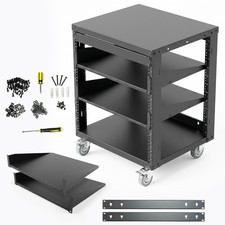 Open Frame Network Rack with Caster Wheels picture