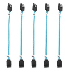 5Pack SATA III Cable8 inch Short-SATA Cable Thin 0.2M, Straight Flexible 6Gb ... picture