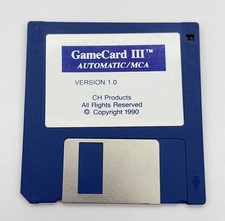 Vintage 1990 GameCard III 3.5” Floppy Disk Automatic/MCA Version 1.0 CH Products picture