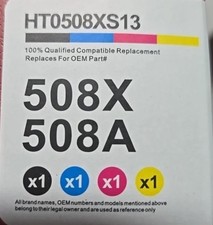 Palmtree 508X 508A Toner Cartridge 4-Pack Set Toner High Yield Replacement picture