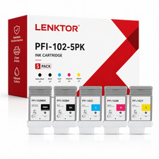 PFI-102 5PK 1BK 1MBK 1C 1M 1Y Ink for iPF500 iPF600 iPF700 iPF750 LP17 LP24 picture
