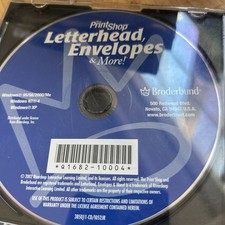 Broderbund Print Shop Letterhead Envelopes and More Pc  XP. Disc Only picture