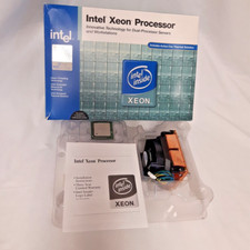 VINTAGE Intel Xeon 3GHz PROC. WITH COPPER HEATSINK AND INTEL FAN INCL. OPEN BOX picture
