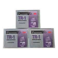 Imation 3M TR-1 TRAVAN 400MB/800MB Minicartridge Preformatted – Sealed Lot of 3 picture