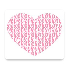 XOXO Heart Pink Valentine Mouse Pad 9.25x7.75 Non-Slip Desk Mat picture