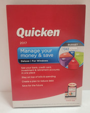 Intuit Quicken 2017 Deluxe For Windows Software Disc READ BEFORE PURCHASING picture