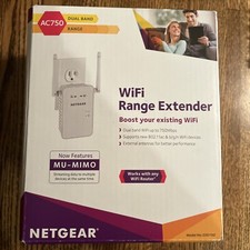 NETGEAR - AC750 Dual-Band Wi-Fi Range Extender - White, Model EX6100 picture