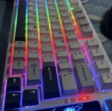 Yunzii YZ75 pro mechanical gaming keyboard RGB Gateron gpro black switches picture