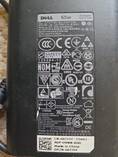 Dell 65W AC Adapter Power Charger 19.5V 3.34A w/ EU Plug Cable CN-06TFFF picture