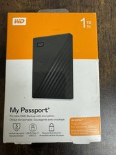 WD - My Passport 1TB External USB 3.0 Portable Hard Drive WDBYVG0010BBK Black picture