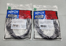 2x Tripp Lite N201-007-BK Cat6 Gigabit Snagless Ethernet Patch Cable RJ45 7ft picture