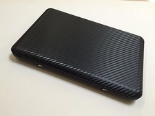Black Carbon Fiber Laptop Skin Notebook Decal Vinyl Sticker Lid For up to 15