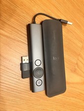 Logitech SPOTLIGHT Presentation Remote 810-004886 Slate Gray with Dongle Cable picture