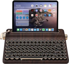 YUNZII QL75 Typewriter QMK/VIA Mechanical Keyboard RGB Backlight Wood Cocoa V2 picture