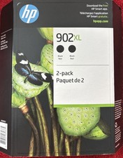 December 2027:  2-pack New HP 902XL T0A40BN Black Ink Cartridge  picture