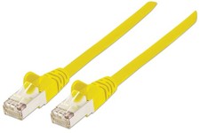 Intellinet Network Patch Cable, Cat6A, 10m, Yellow, Copper, S/FTP, LSOH / LSZH, picture