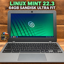 💻 Linux Chromebook – 🍃🟩 Mint Pre-Installed | ✨ AMAZING Condition *READ DESC* picture