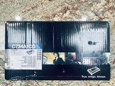 Genuine Lexmark C734A1CG Cyan Toner C734 C736 X734 X736 X738 Cartridge Printer picture