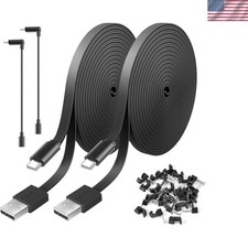 Dual 30FT Power Extension Cables for Wyze, Blink, & Indoor Security Cameras picture