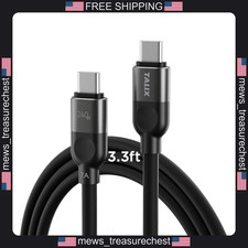 USB C to USB C Cable 240W Fast Charging 3.3FT Silicone Flexibility picture